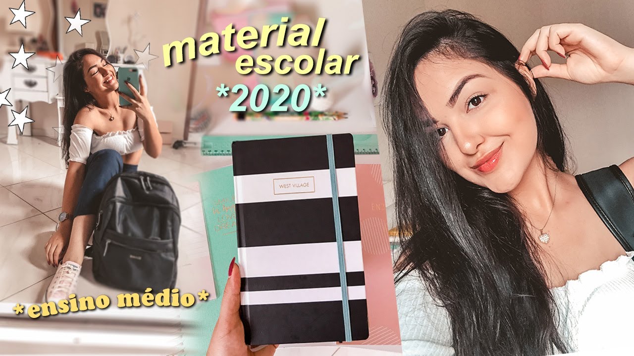 Meu Material Escolar 2020 | 3º Ano *ensino médio*✨🙆🏻‍♀️