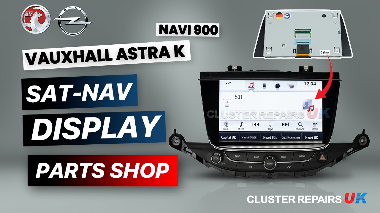 Vauxhall Astra K Navi 900 Sat Nav Touchscreen Display Faulty? Spare Part - 2015 - 2021 Fixed!