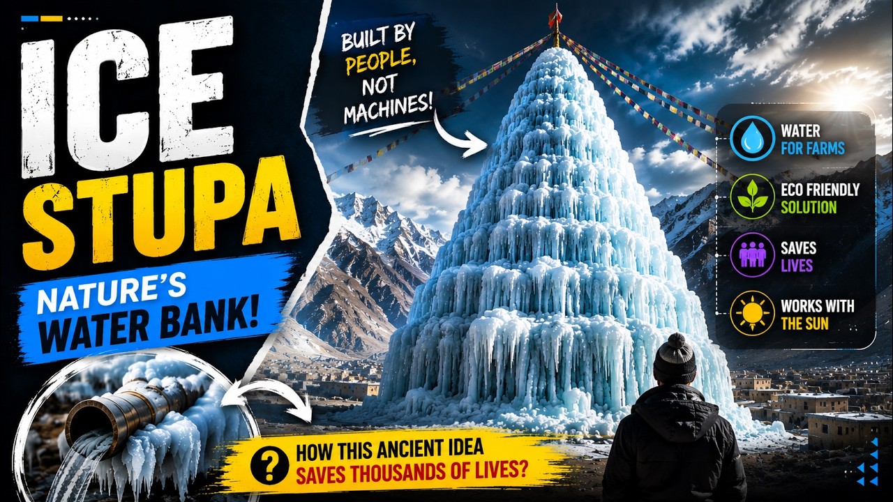 How India Built an Artificial Glacier That Brings Free Water to the Desert ❄️💧
