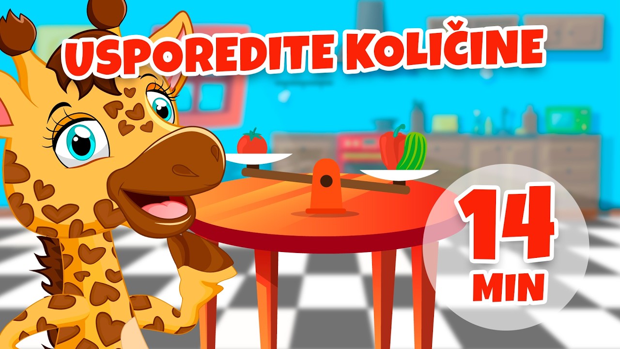 Usporedite količine - 14 min Giramille | Dječje pjesmice i dječije pjesmice