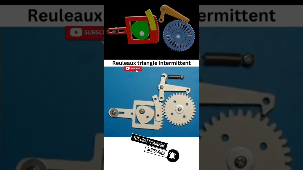 Reuleaux Triangle Mechanism #trendingshorts #thecraftysuresh #shorts #short #shortfeed