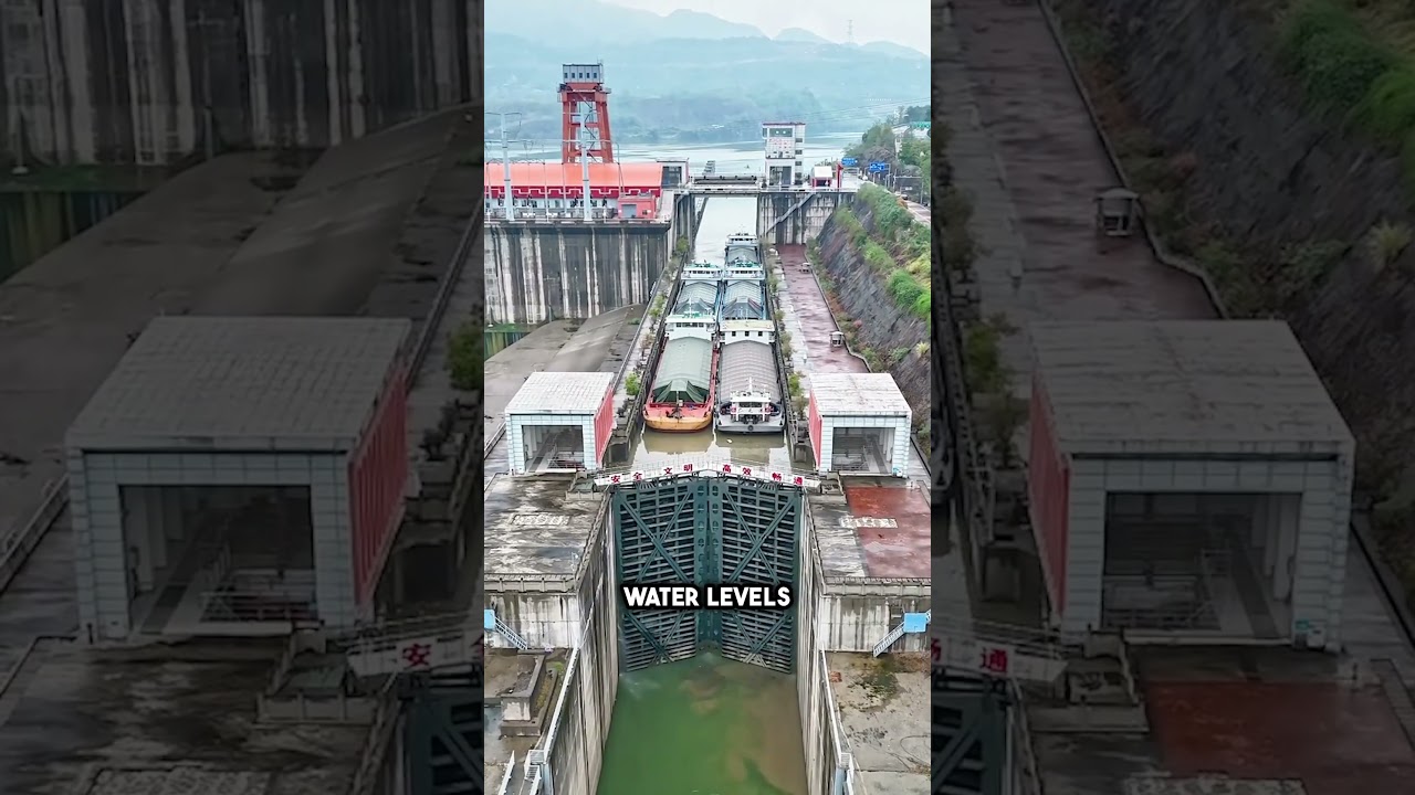 The World&rsquo;s Largest Ship Lift in Action! #shorts