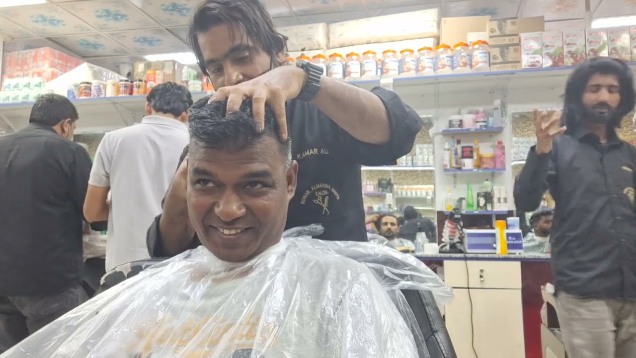 ദുബൈ satwa സലൂൺ മുടിവെട്ടാൻ പോയതാ & Dubai Satwa Saloon hair katting Video 