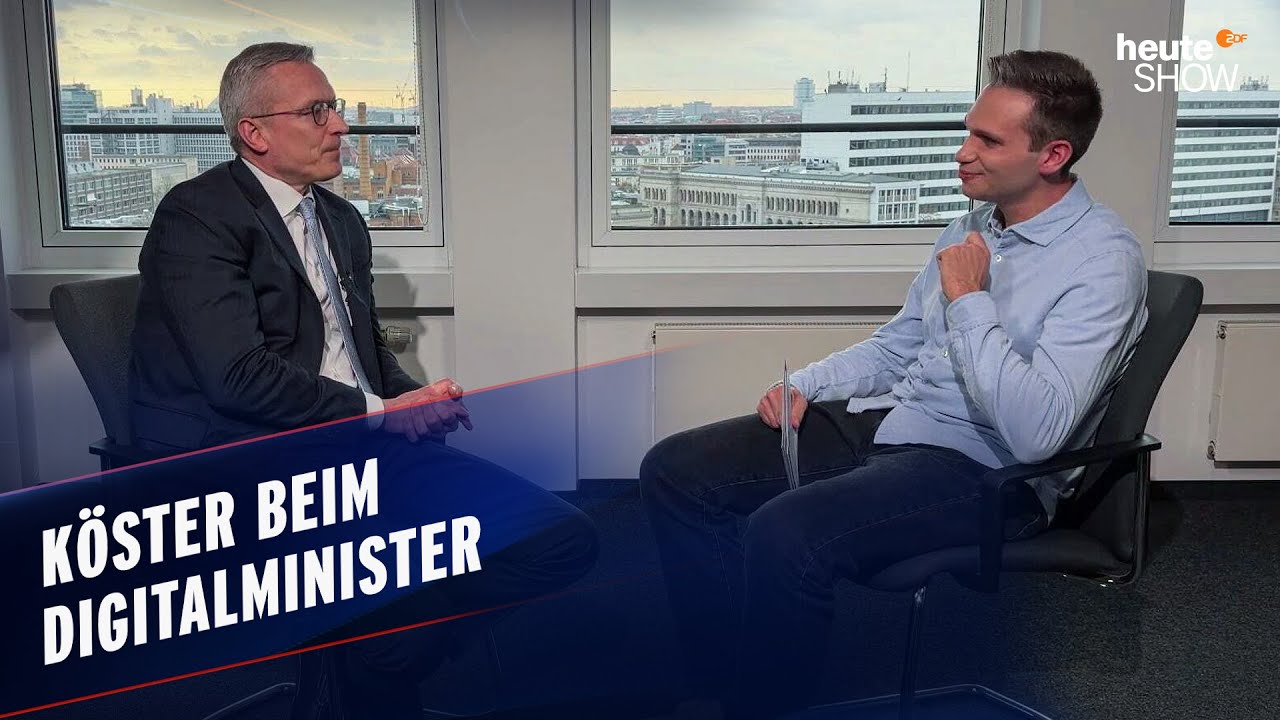 Macht er Deutschland modern? Fabian K&ouml;ster besucht den Digitalminister | heute-show vom 12.12.2025
