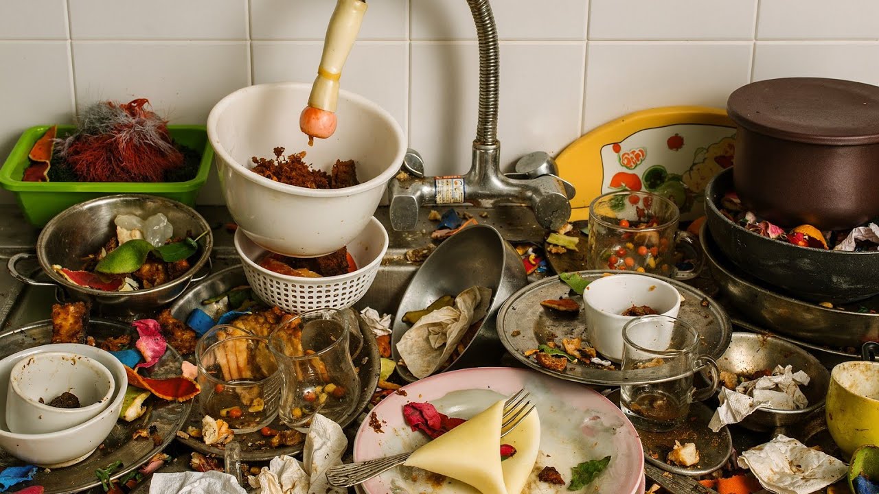 Washing Dishes 🧽Real Life Dishwashing After a Busy Day