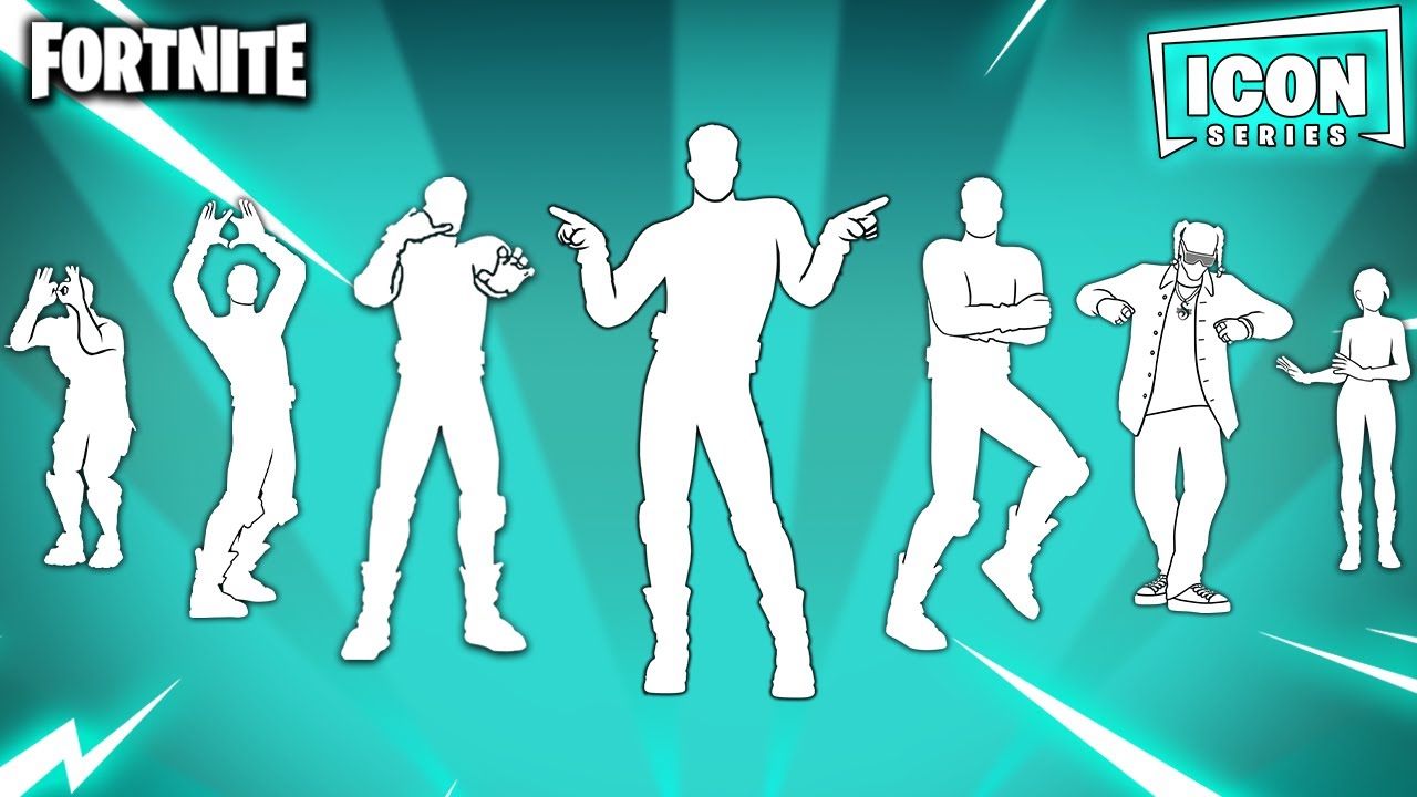 ALL ICON SERIES DANCES & EMOTES IN FORTNITE