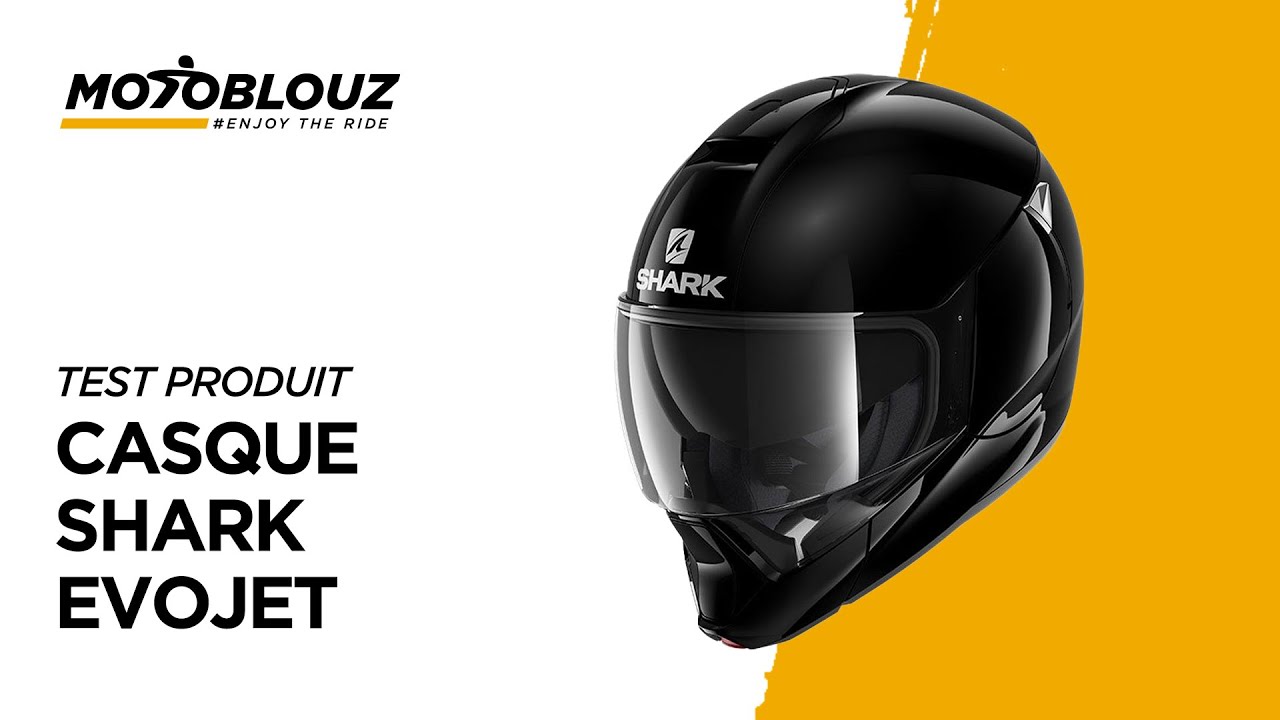 Nicolas, client Motoblouz, présente le CASQUE SHARK EVOJET BLANK