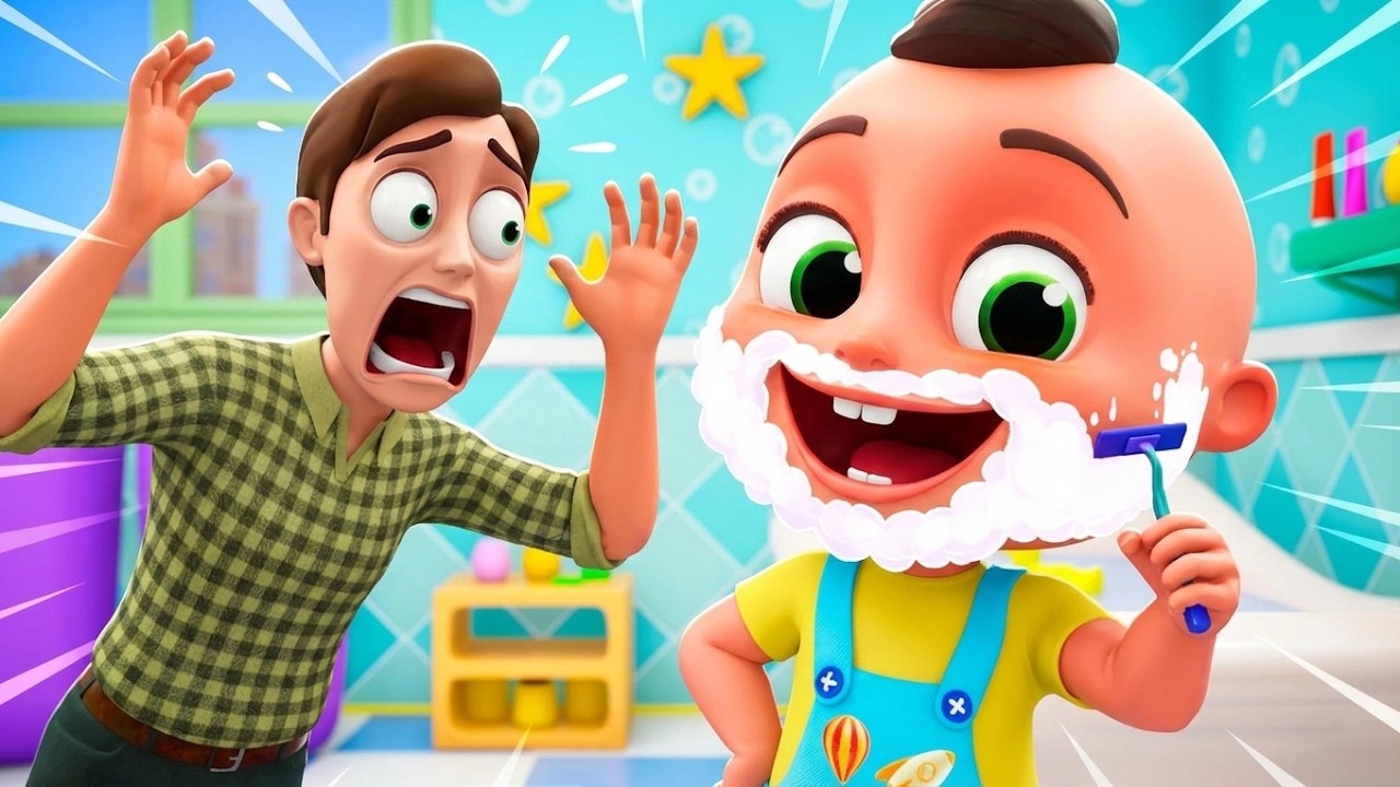 Ich will wie mein Papa sein! 👔 Lustige Kinderlieder-Sammlung mit Baby Berry – lernend & spaßig
