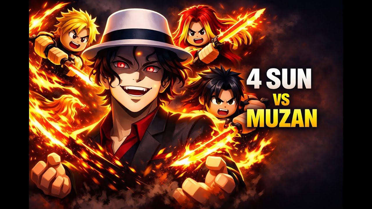 Muzan Didn’t Survive This… 4 Sun Breathers vs Muzan (Roblox)