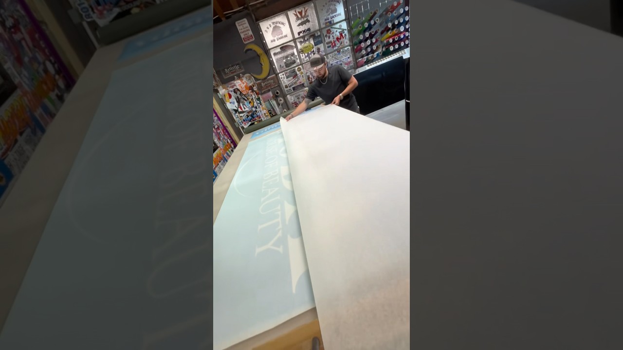 ASMR SIGN TIME #asmr #asmrsounds #asmrvideo #asmrcrunch #asmrcrush #kraken #decalsticker #signshop
