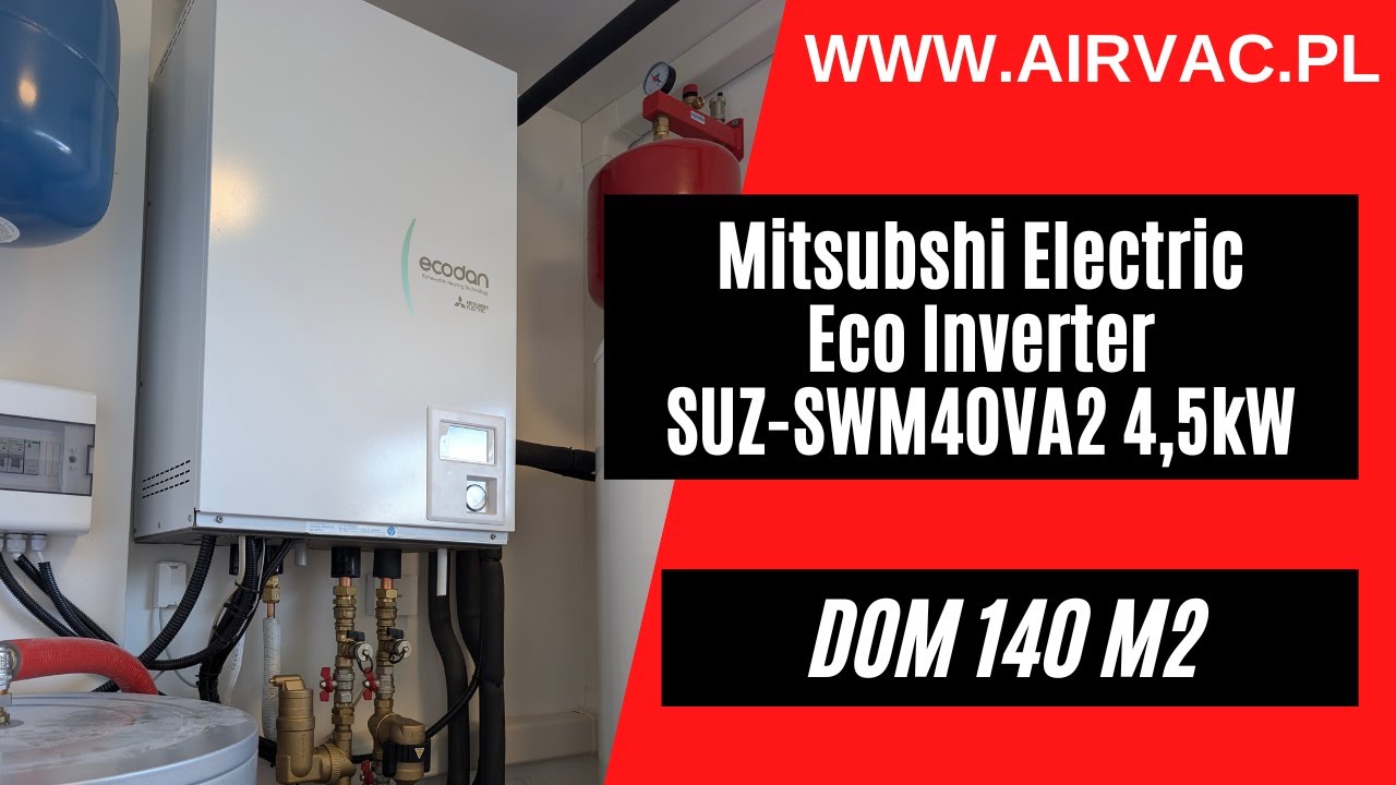 Co zamiast kopciucha ❓❓❓ Pompa ciepła Mitsubishi Electric Eco Inverter  4,5kW w domu 140m².
