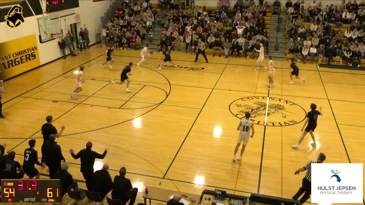 Var Boys Basketball: Tri Unity Chr at Covenant Chr