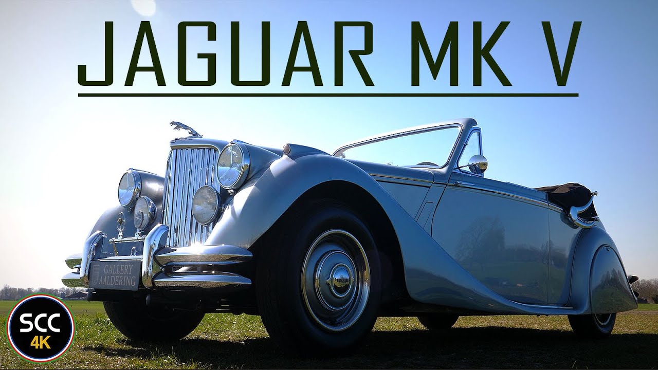 JAGUAR MARK V DROPHEAD COUPÉ 1951 MK V 5 | 4K | Drive in top gear - Subtle I6 Engine sound | SCC TV