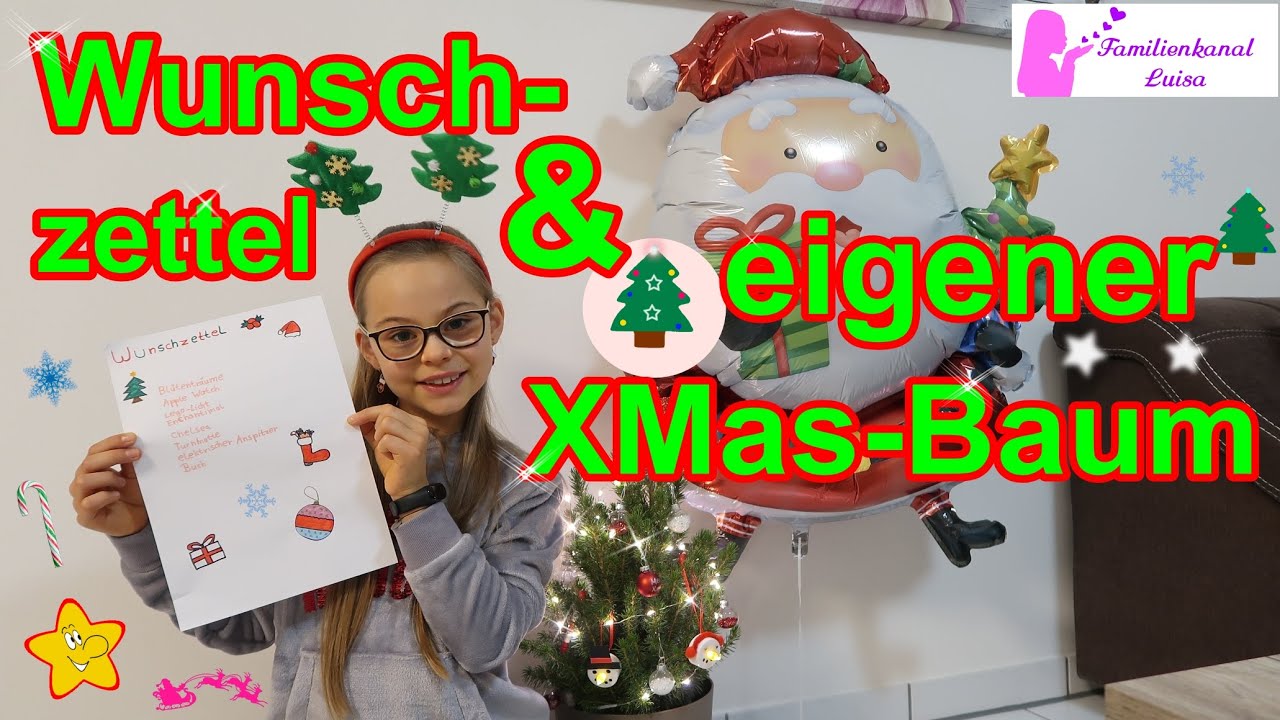 Mein Wunschzettel | Mein eigener Weihnachtsbaum