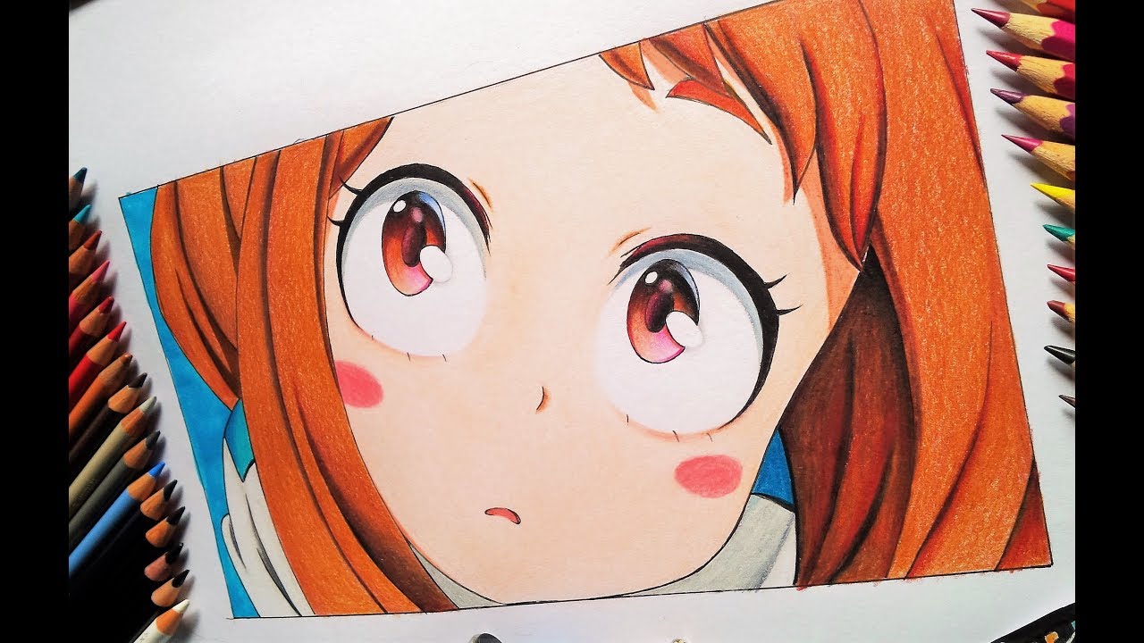 Drawing -Uraraka Ochako step by step (Boku No Hero Academia)