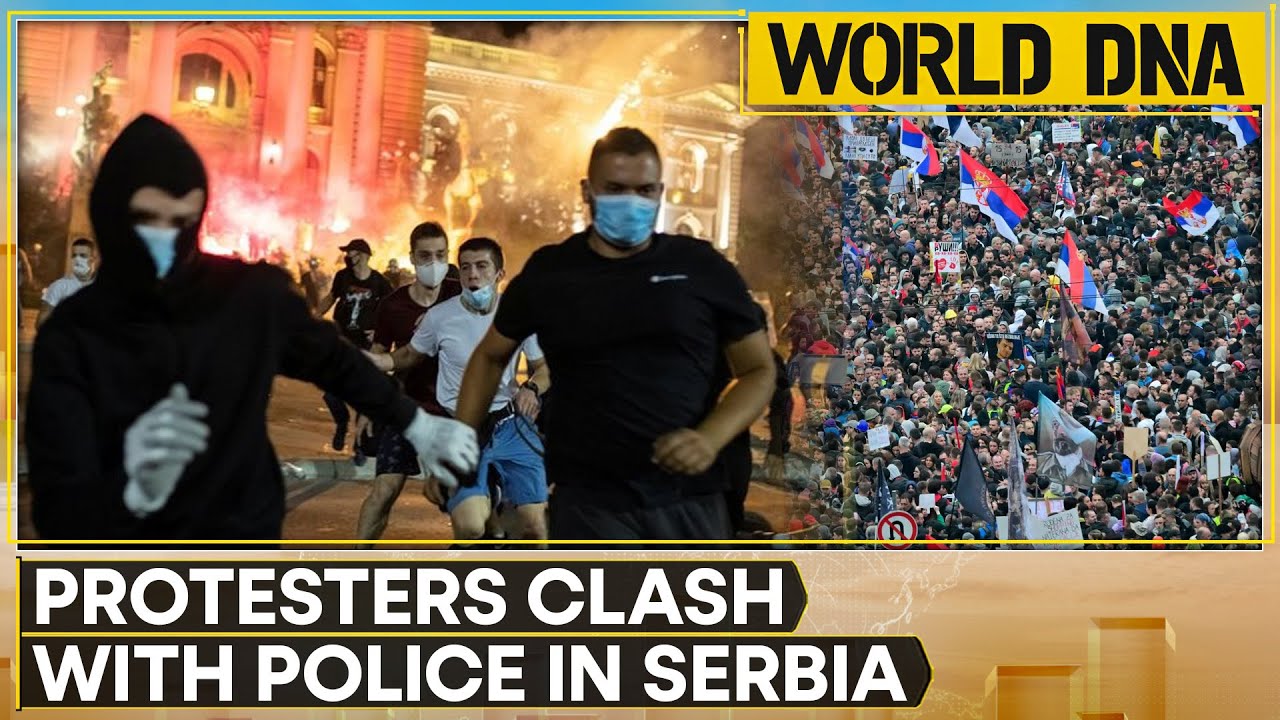 Serbians Protest Over Death Of 15 At A Railway Station Last Year | WION | World DNA