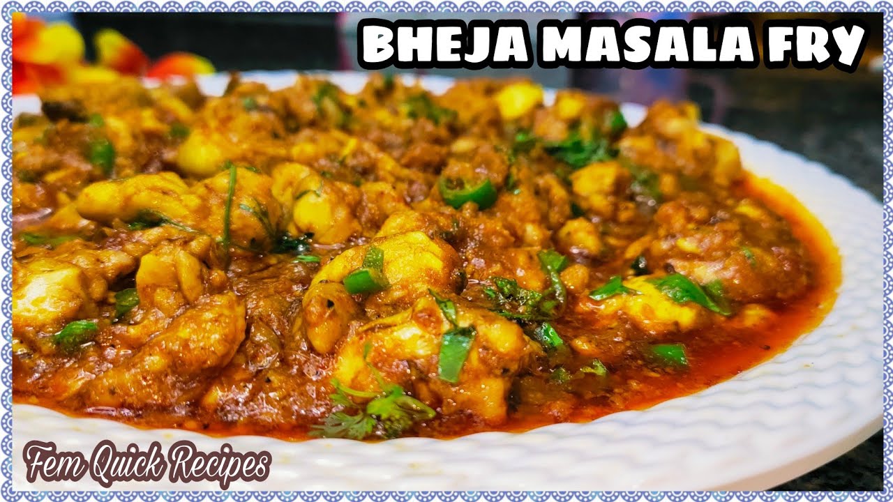 Purani Dilli Style Easy Bheja Masala Fry | भेजा मसाला फ्राई | Magaz Fry Recipe - English Subtitles
