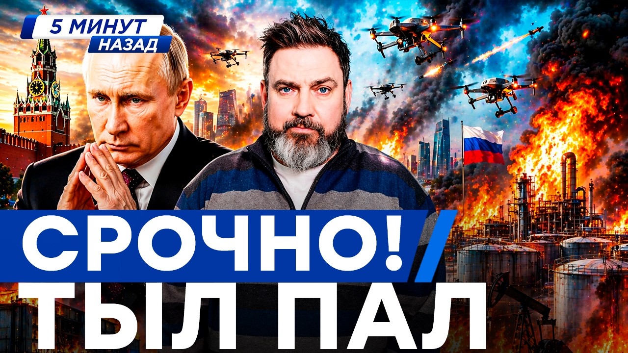 СРОЧНО! РОССИЮ РАЗНОСЯТ ДРОНАМИ &mdash; горят ЗАВОДЫ И НЕФТЬ 😱 Парад 9 МАЯ ОТМЕНЯТ? Трампа КОЛБАСИТ