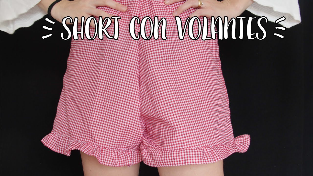 SHORT DE VICHY CON VOLADOS / CONJUNTO PARTE 2