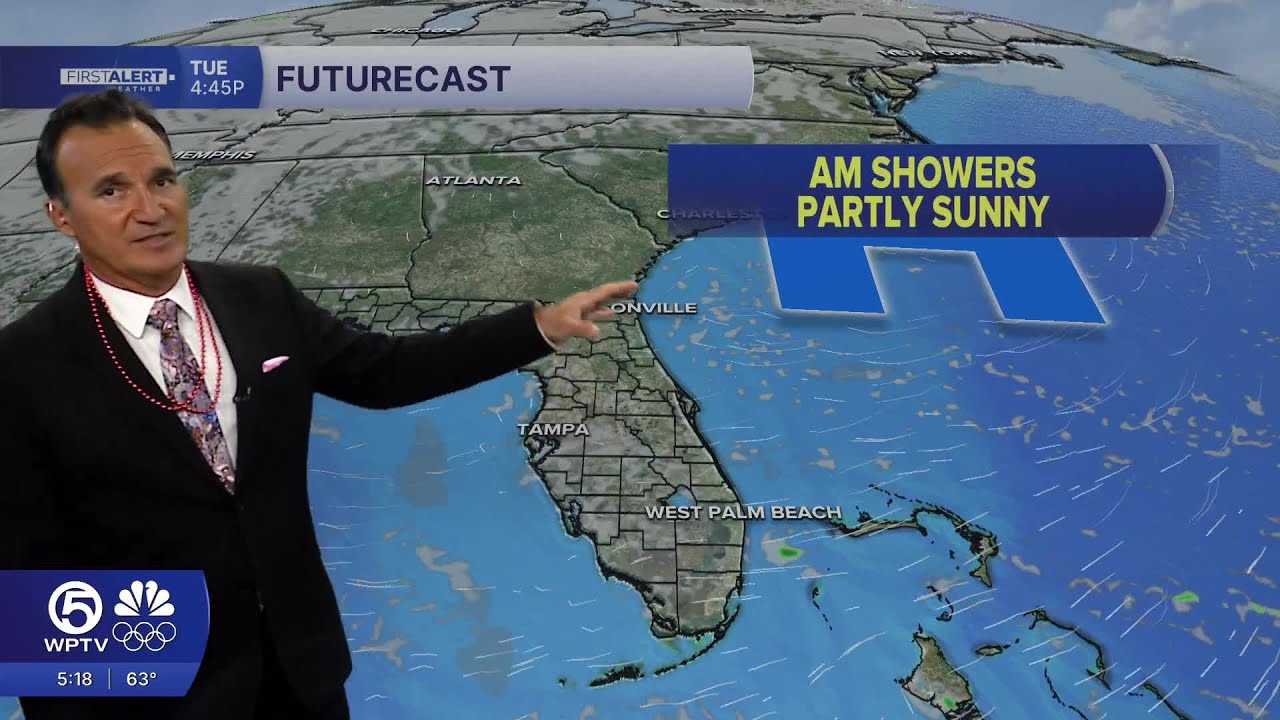 WPTV First Alert Weather Forecast for Morning of Tuesday, Feb. 17, 2026