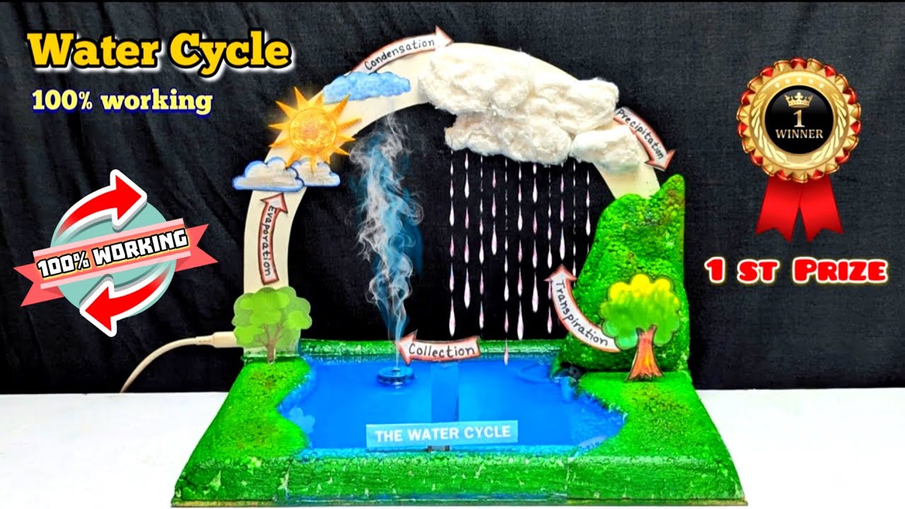 Эта РЕАЛЬНАЯ, работающая модель круговорота воды выглядит как живая природа 🌧️☀️ | Научный проект...