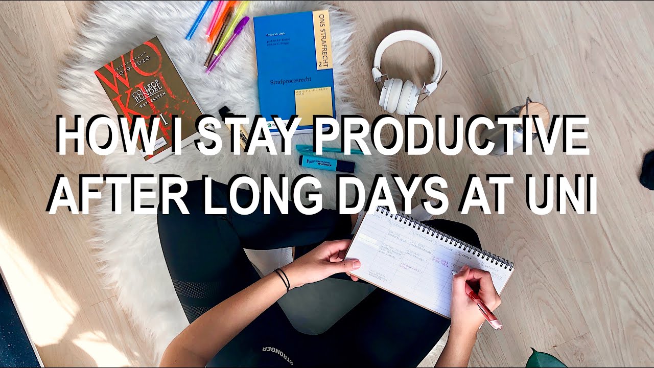 How I Stay Productive After a Long Day of School + STUDY TIPS