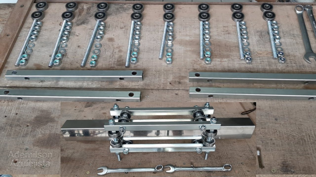 CARRINHO PARA SERRA MÁRMORE METALON GALVONIZADO | Montagem do carrinho PASSO A PASSO