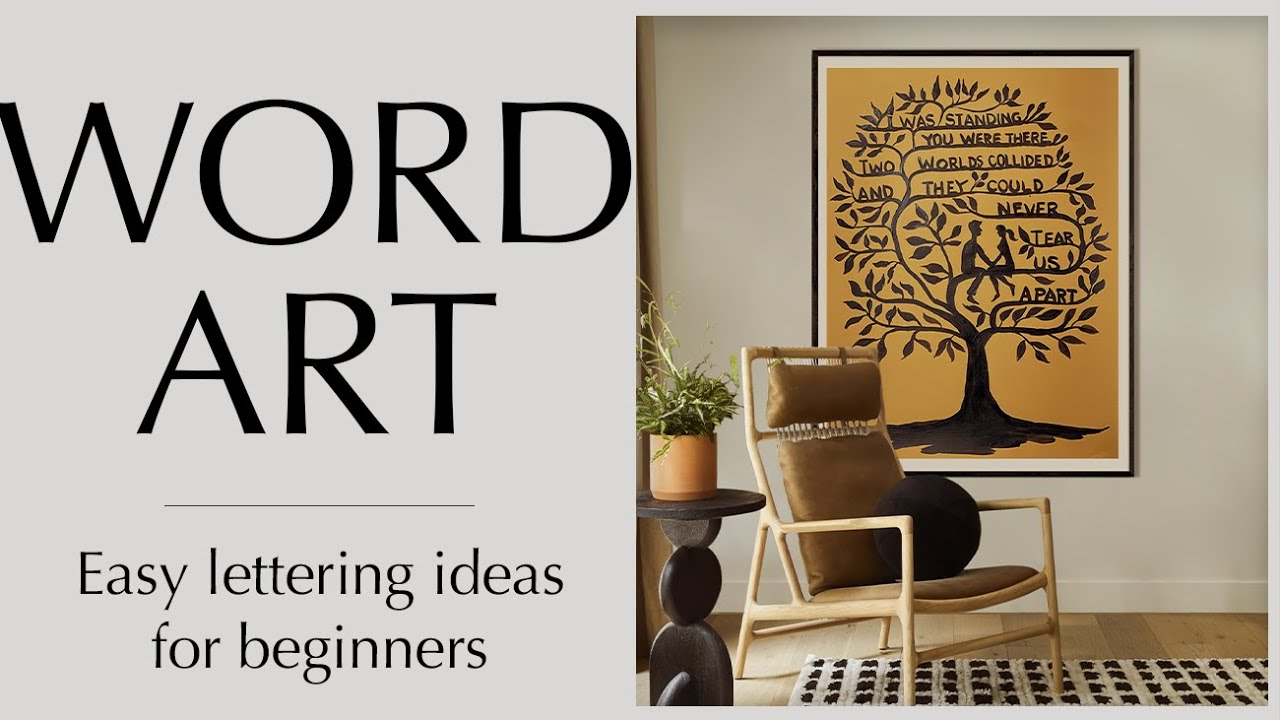 Word art - Easy lettering ideas for beginners