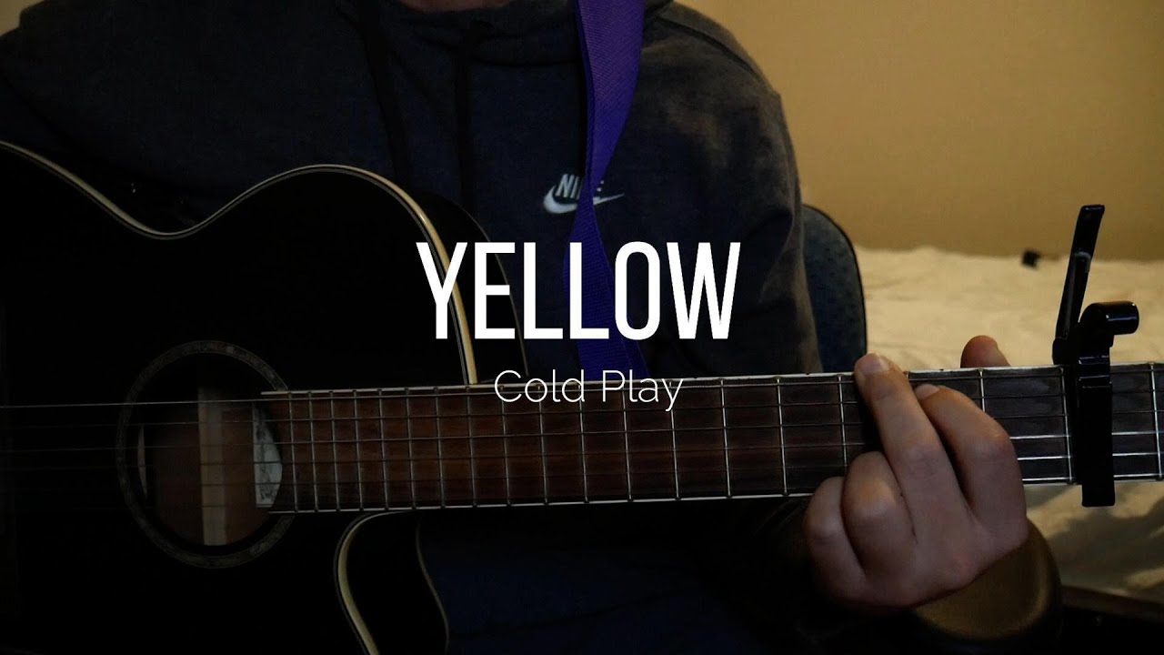 How to play Yellow by Coldplay - Guitar tutorial (easy)