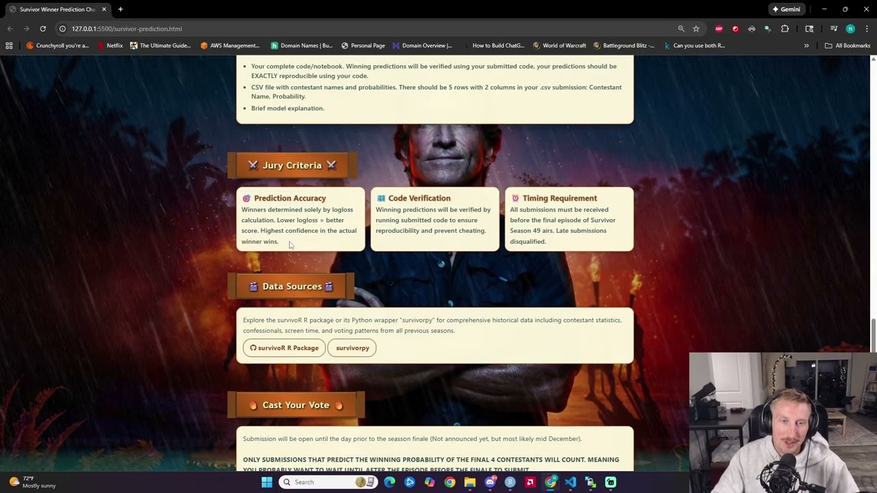 Подробное объяснение конкурса прогнозирования победителей Survivor с призовым фондом в 400 долларов!