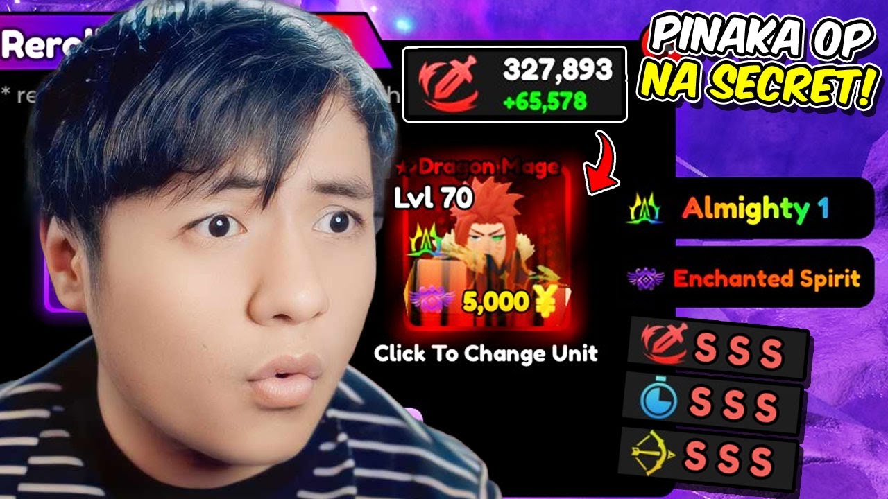 ALMIGHTY DRAGON MAGE 327K DAMAGE MAX (ENCHANTED SPIRIT) - Anime Defenders #28