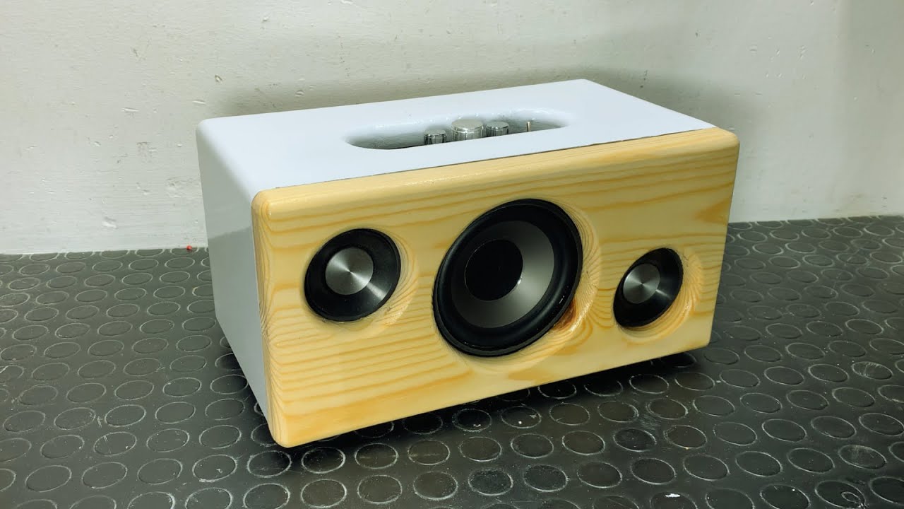 how to make a bluetooth speaker  , diy 2.1 boombox 130W  with extra bass  (YS-E100L)