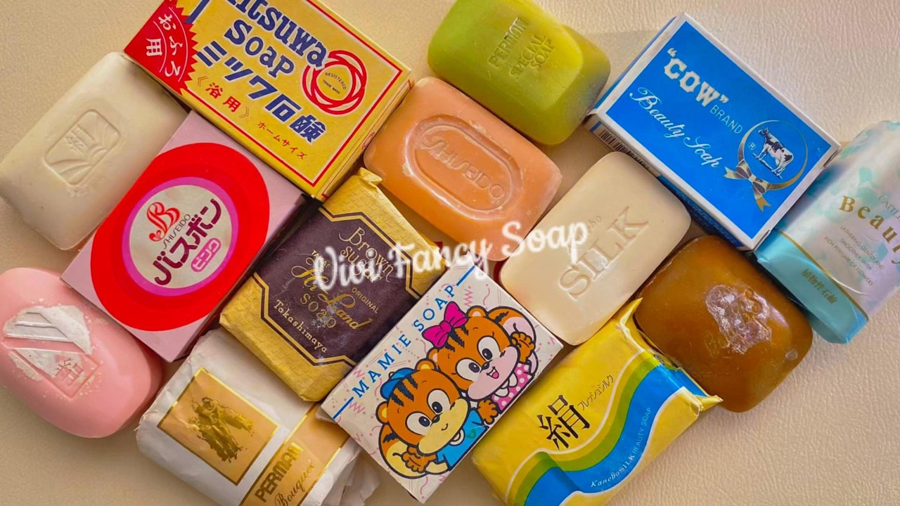ASMR Soap Cutting/Dry Soap Cutting ASMR/Satisfying Sound ASMR/No Talking/Crispy Vintage Soaps