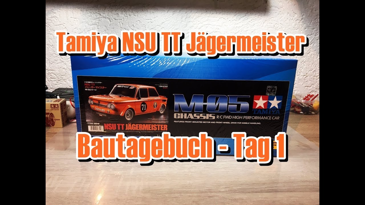 Tamiya NSU TT Jägermeister | M-05 Chassis | Bautagebuch - Tag 1