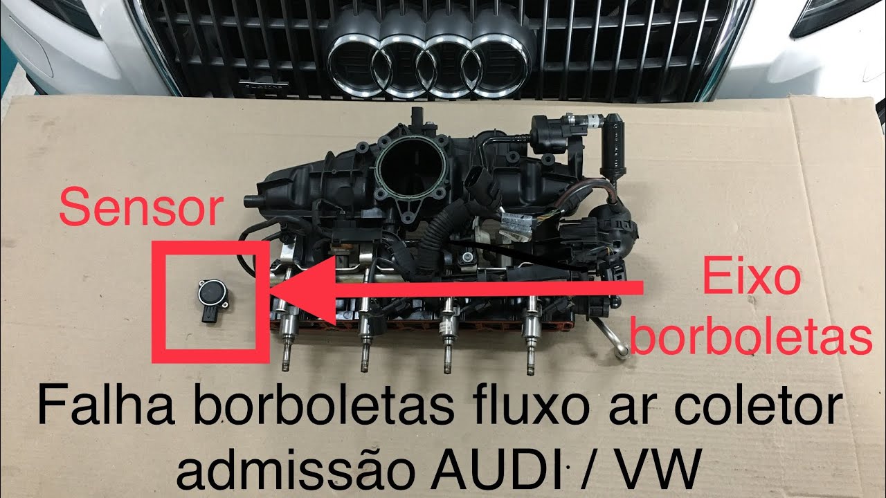 Falha coletor admissão, Luz injeção acesa e motor falhando AUDI e VW TSFI