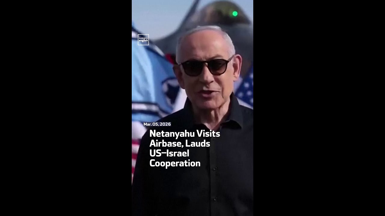 Netanyahu Visits Airbase, Lauds US&ndash;Israel Cooperation