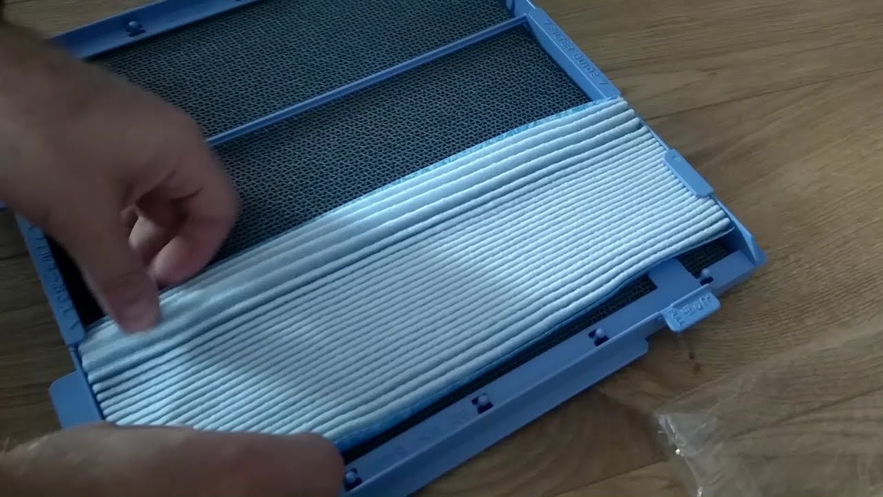 Как установить фильтр в очистителе воздуха Daikin MC70L VM — руководство по установке/замене фильтра