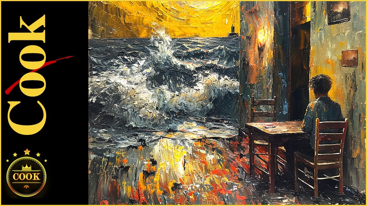 How to Paint Emotional Distress Using Color and Directional Brush Strokes in Acrylics #Oceancafe