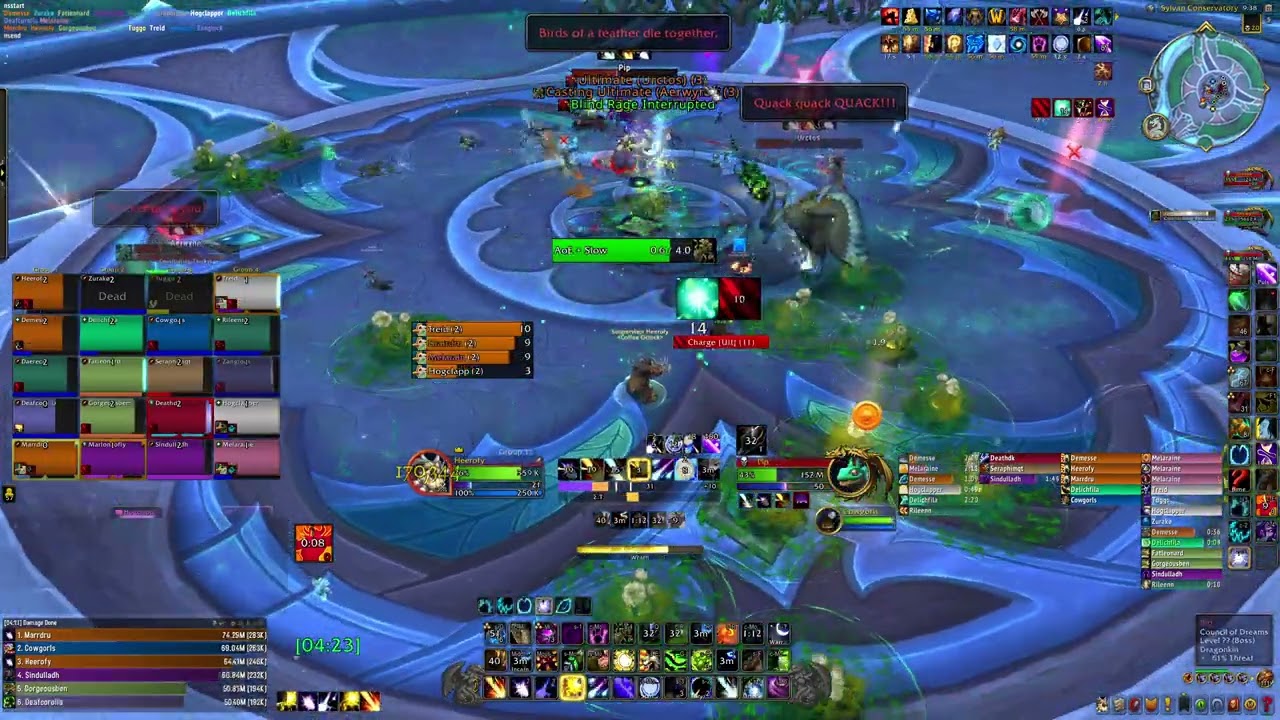 Mythic Council of Dreams - Duck, Raid Lead, & Balance Druid POV