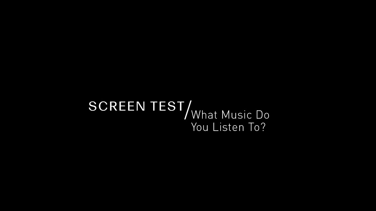 NYC Ballet Screen Test: What Music Do You Listen To?