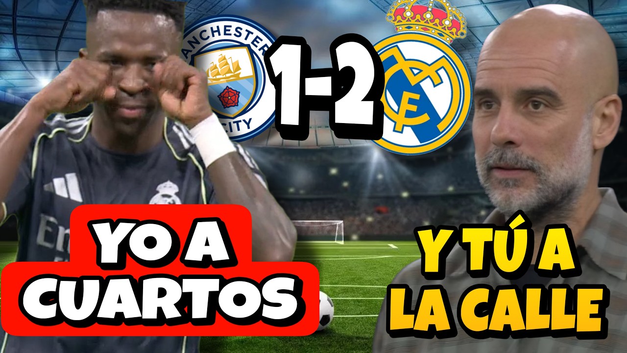 🚨🚨¡A CUARTOS! ¡VICTORIA DEL MADRID 1-2 AL CITY DE PEP CON DOBLETE DE VINICIUS!