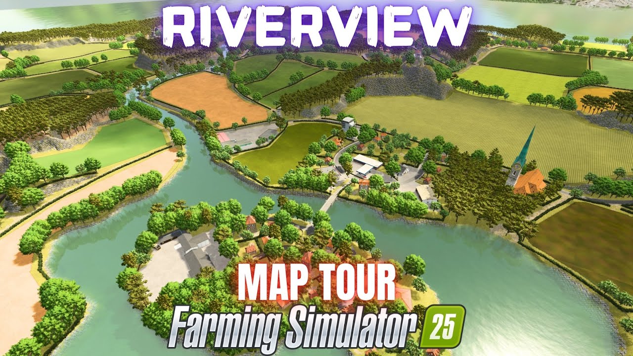 RIVERVIEW &mdash; Обзор карты &mdash; Farming Simulator 25