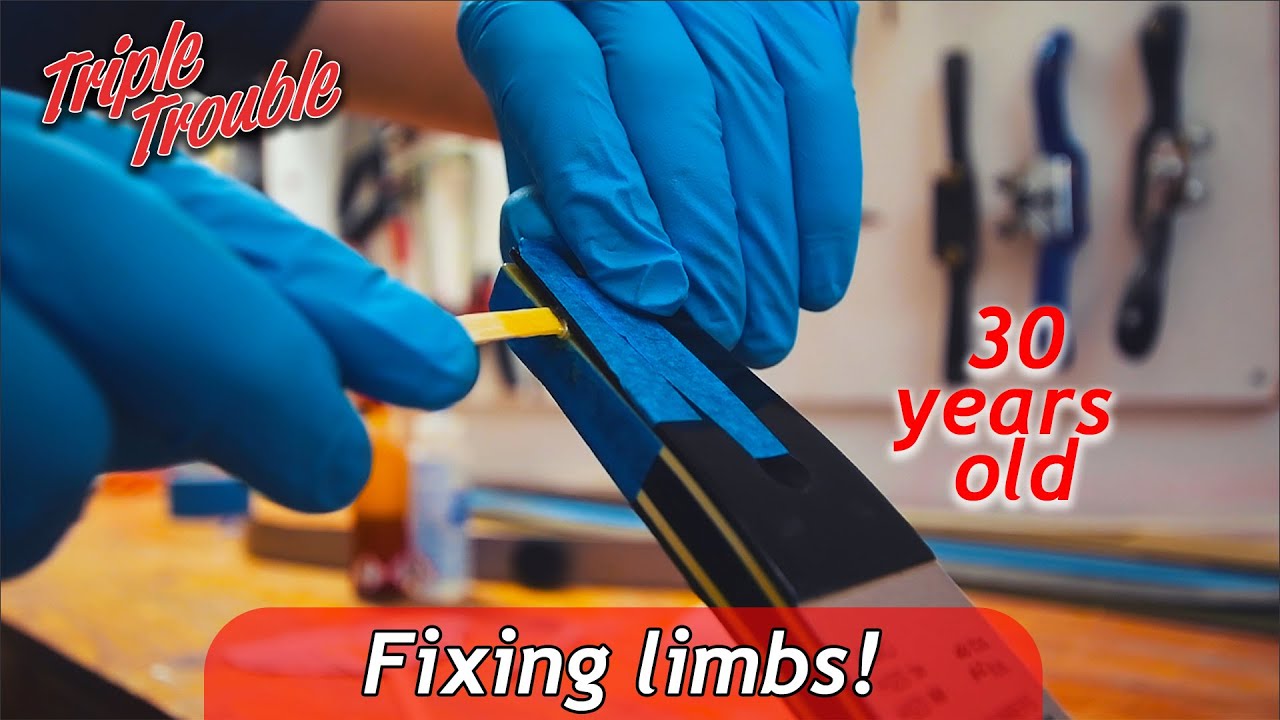 Fixing 30 year old limbs! Part 1 (Hoyt Archery)