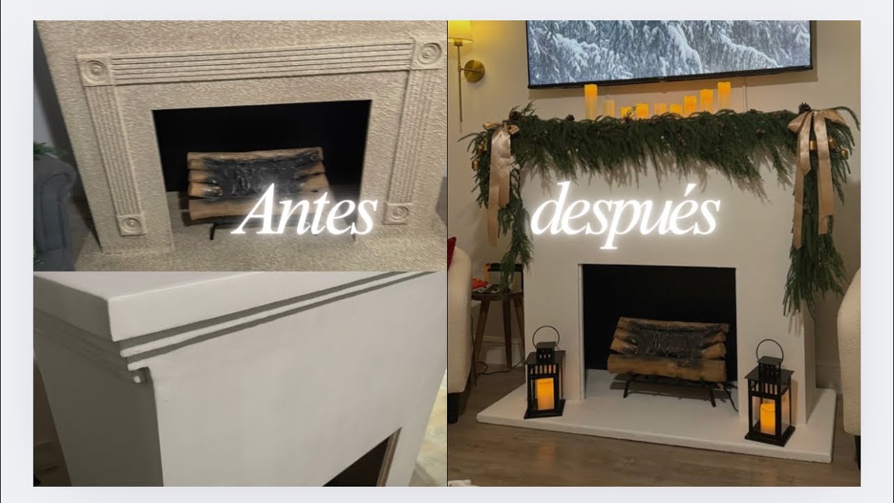 Transformación de chimenea | Antes y después (cambio total)