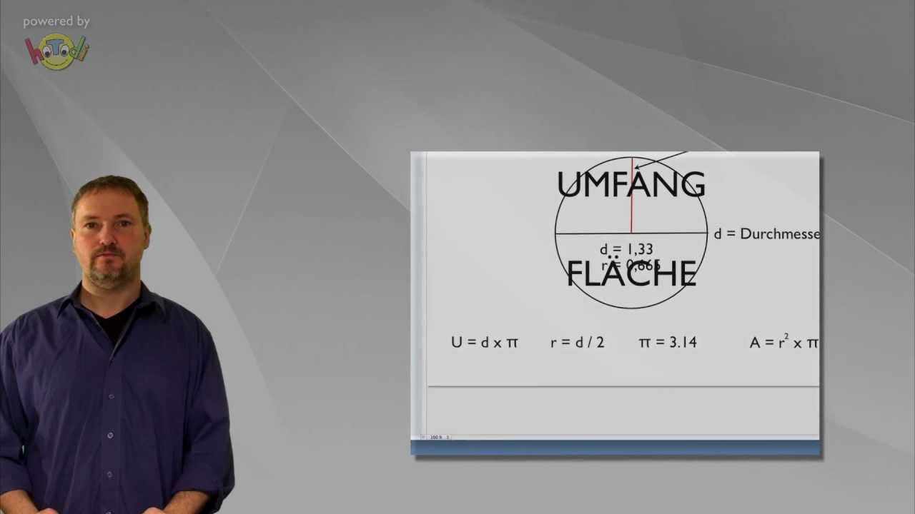 Kreisberechnung - Fläche und Umfang mit Pi