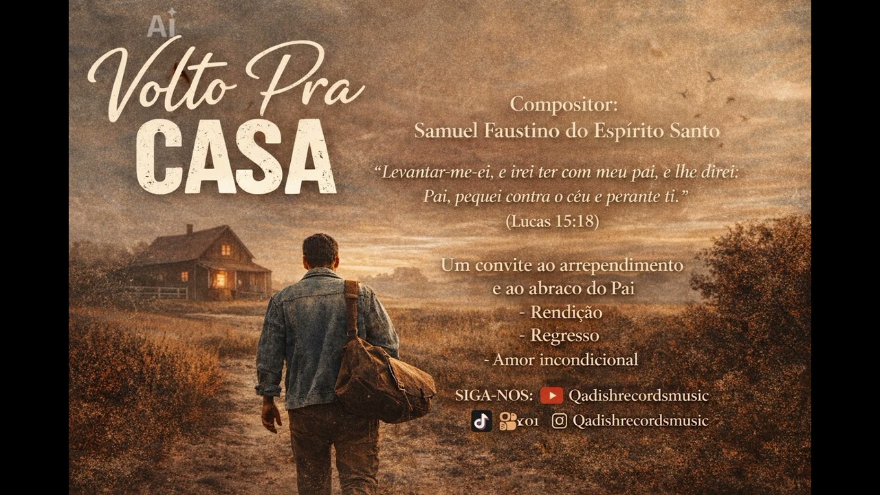 “Volto Pra Casa” um louvor que ecoa o clamor do filho arrependido e revela o coração amoroso do Pai