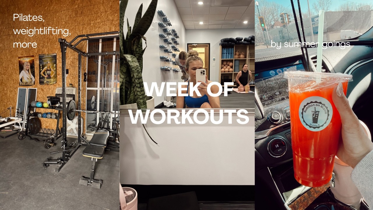 WEEK OF WORKOUTS!! Pilates, weightlifting, & more...