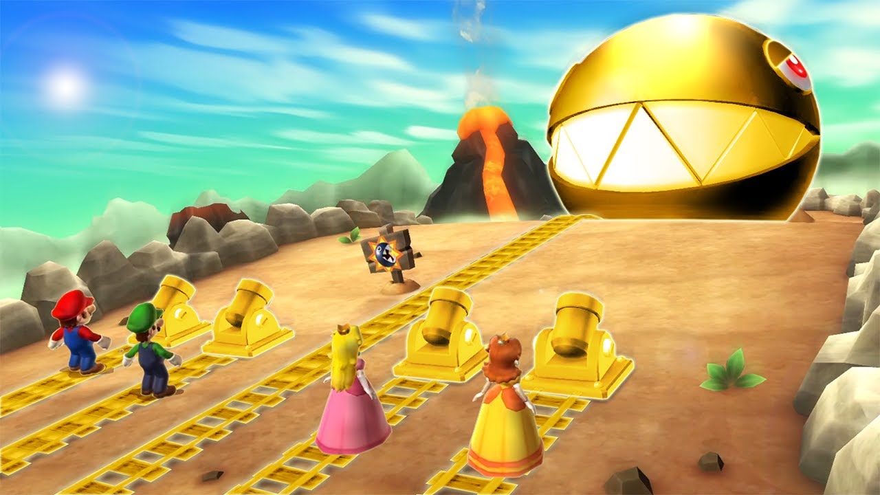 Mario Party 9 Boss Rush - Peach Vs Daisy Vs Mario Vs Luigi (Master Cpu)