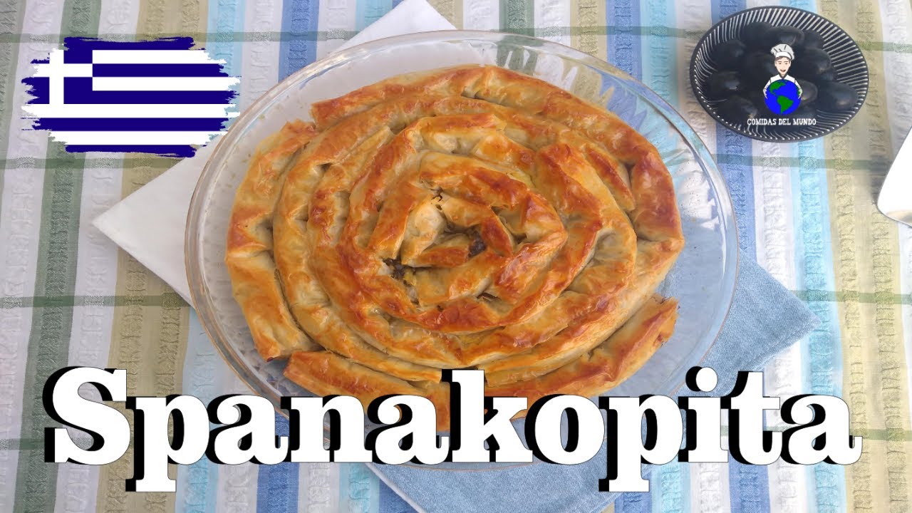 Spanakopita o Pastel de Espinacas, Queso Feta con Masa Filo | Receta Tradicional Griega.