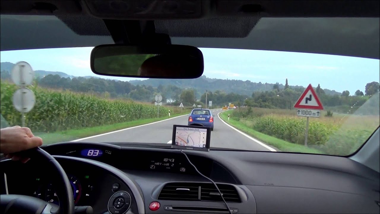 Driving from Karlovac to Donje Taboriste, Slunj - Croatia (Hrvatska)